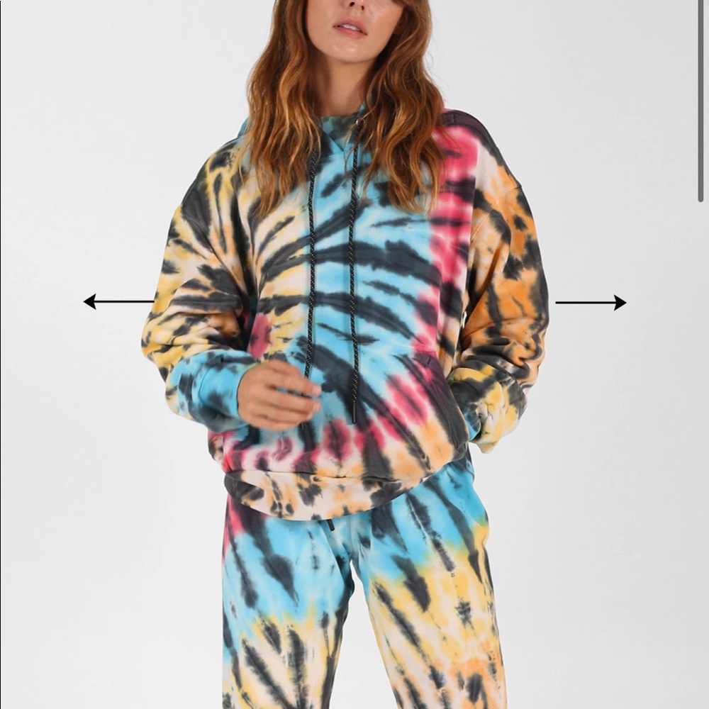Pam and Gela tie dye sweatshirt